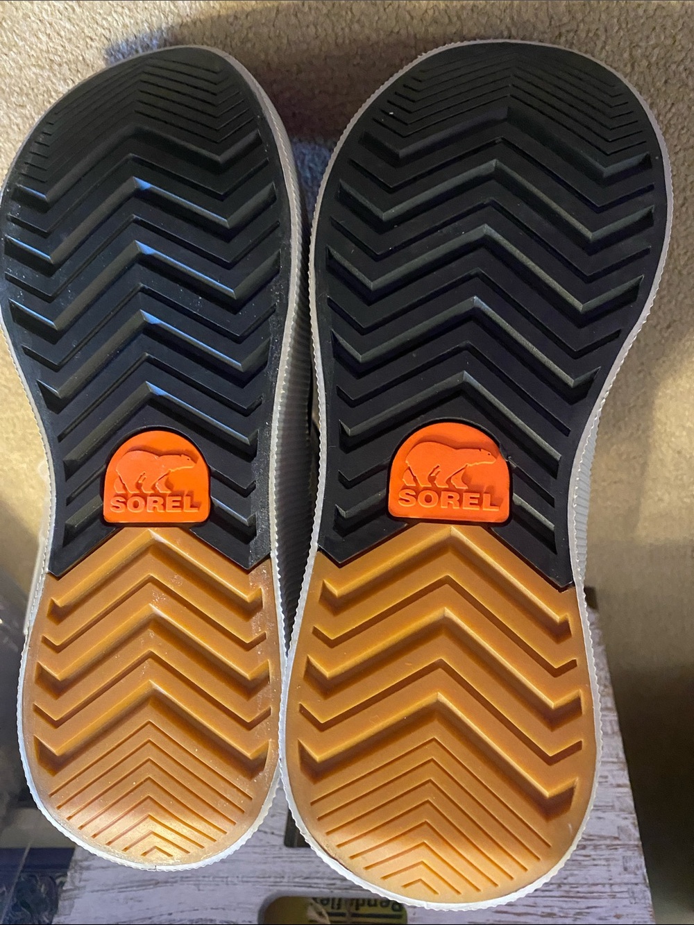 SOREL Out N About Waterproof Duck Boots Tan Gray Black Women’s Size 11 NWT - Picture 4 of 9
